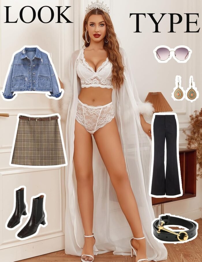 Avidlove Lingerie Set for Women Lace Bra and Panty Sets Sexy Underwear Bralettes Lingerie Outfits - Image 4