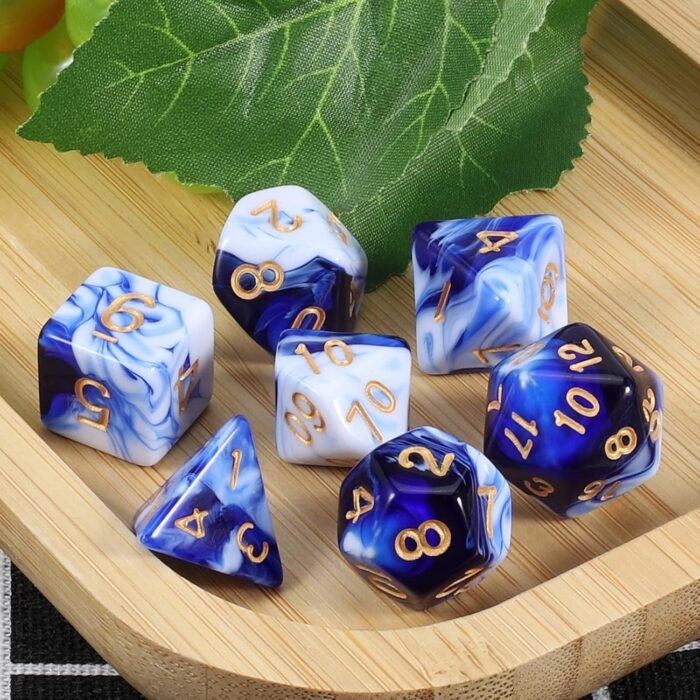 CiaraQ DND Polyhedral Dice Set with Dice Bag for Dungeons and Dragons RPG MTG Role Playing Table Games - Image 5