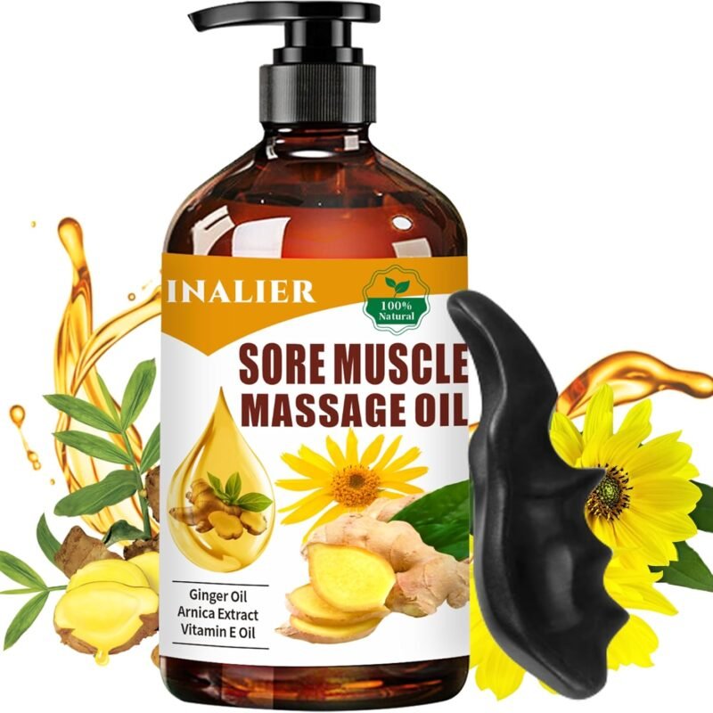 Sore Muscle Massage Oil,Fathers Day Gift for Husband,Relaxing Massage Oil,Arnica Oil,Massages Oil for Massage Therapy,Gifts for Men and Women,Spa Gifts for Him Her