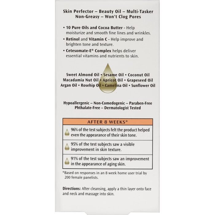 Palmer's Cocoa Butter Formula Moisturizing Skin Therapy Oil for Face with Vitamin E, C & 10 Pure Facial Oil Blend, Rosehip Fragrance, 1 Ounce - Image 3