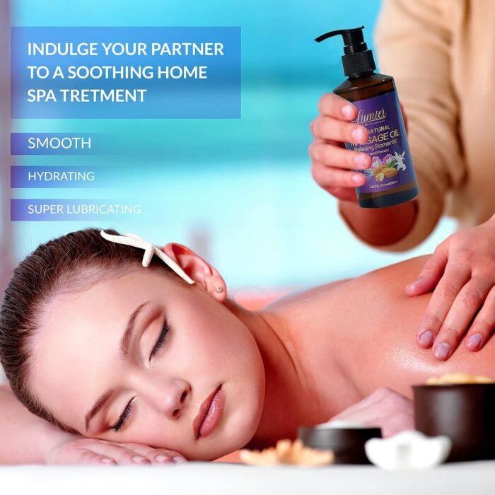 Relaxing Massage Oil and Aromatherapy Candle Set- Essential Oil Blend for Stress Relief and Relaxation - Perfect for Couples, self-Pampering Massage Therapy (Oil and Candle) - Image 3