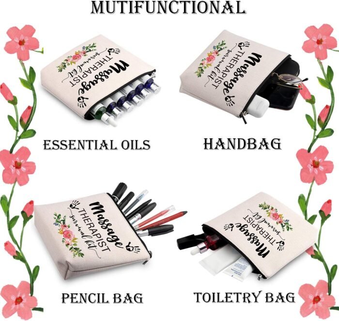 WCGXKO Massage Therapist Makeup Bag Massage Therapist Survival Kit Massage Therapy Graduation Gift - Image 4