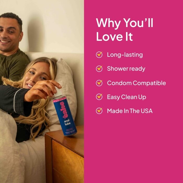 Hello Cake Anal Lube - Silicone-Based Personal Lubricant - Silky Smooth, Ultra Slippery, Long-Lasting, Non-Sticky, Comfort Glide for Men, Women, and Couples, 8 fl oz - Image 4