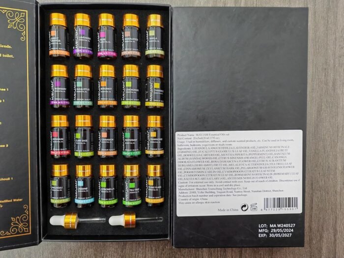 Tea Tree 20 Pcs Pure Essential Oil Gift Set, for Diffuser, Humidifiers, Skin Care, Massage, Fragrance Oil Scent for DIY Candle and Soap Making, Gift for Friend (5ML) - Image 8