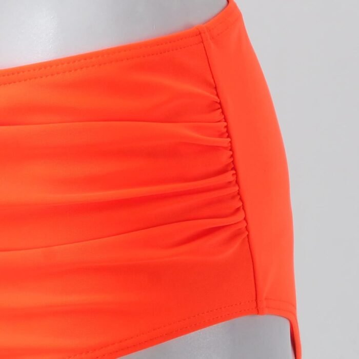Womens Tummy Control Bathing Suits Modest High Waisted Bikini Sets Cute Halter 2 Piece Swim Suits - Image 6