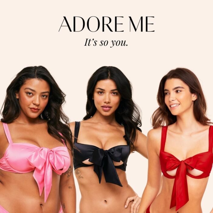 Adore Me Gynger Unlined Bow Bra - XS-4X Regular & Plus-Size Satin Balconette Bra with Underwire & Adjustable Straps - Image 8