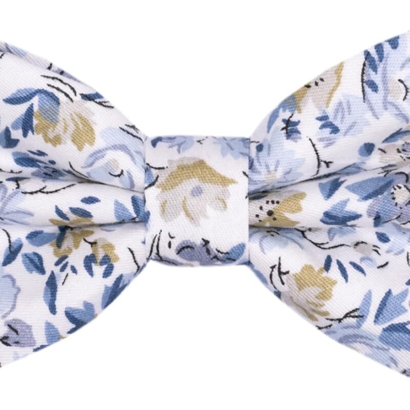 Cotton Floral Bow Ties for Men Pre-Tied Mens Bowtie Paisley Flower Pattern Bow tie for Wedding Party