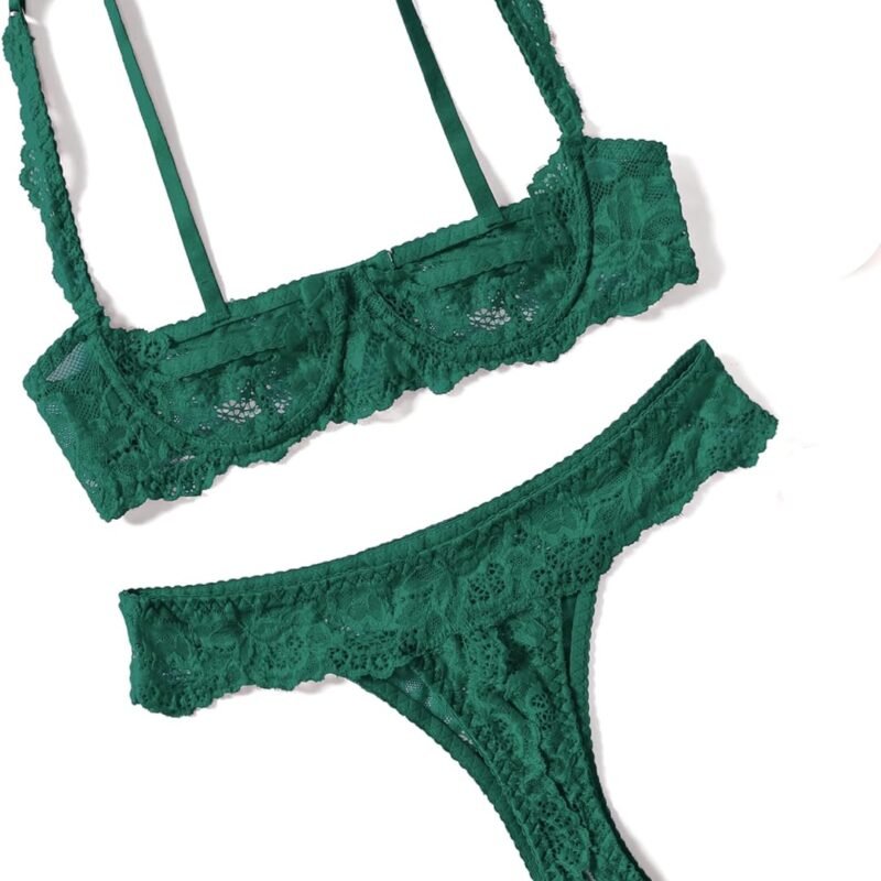 Avidlove Sexy Lingerie Set for Women Lace Bra and Panty Sets Underwire Push Up Lace Lingerie Set XS-XXL